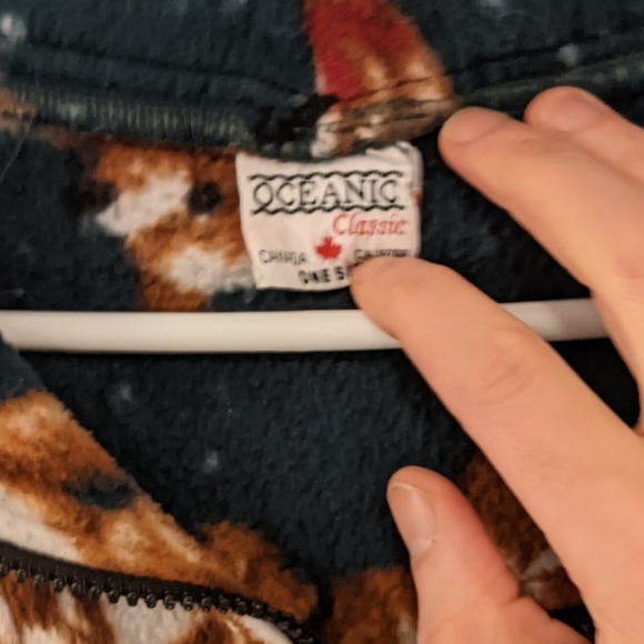 Vintage Retro Oceanic Teddy Bear Fleece - Picture 5 of 5